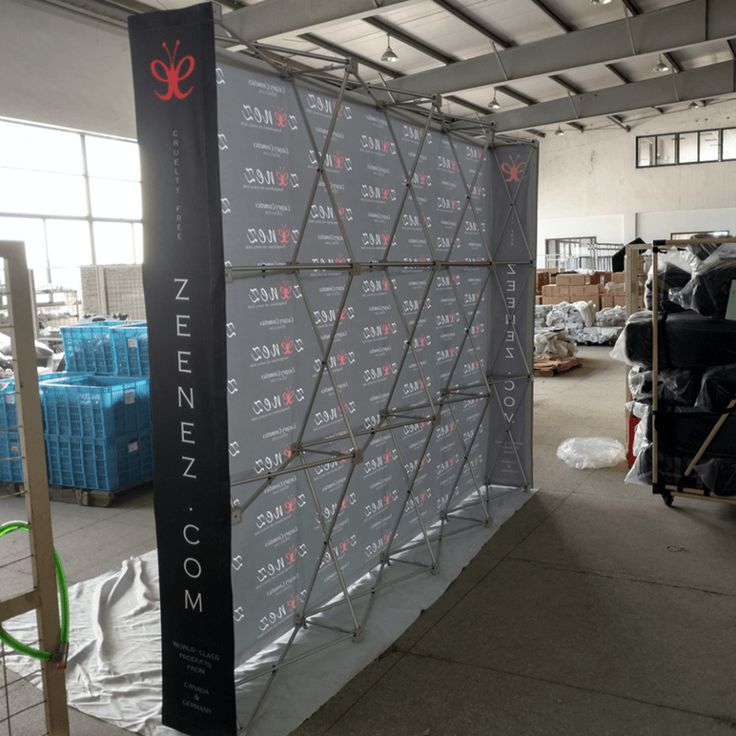 Photo backdrop setup