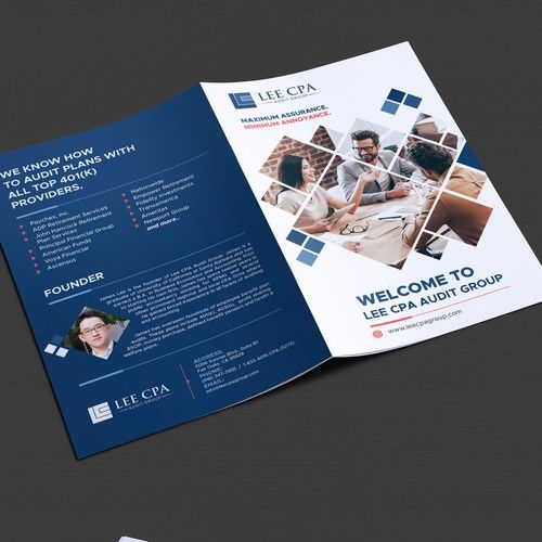 Bi-fold brochure layout