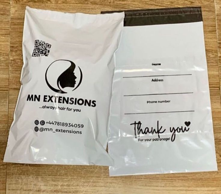 Shipping bags with branding