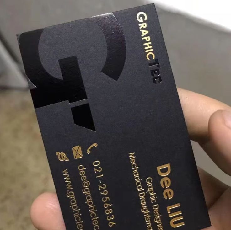 Foil stamped luxury cards