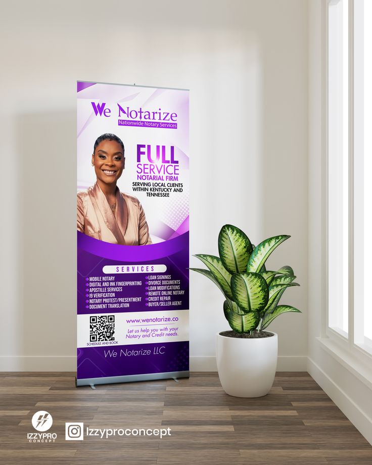 Trade show banners in use