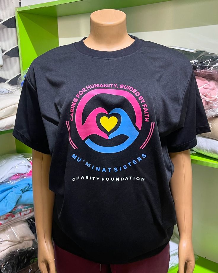 Promotional t-shirts close-up